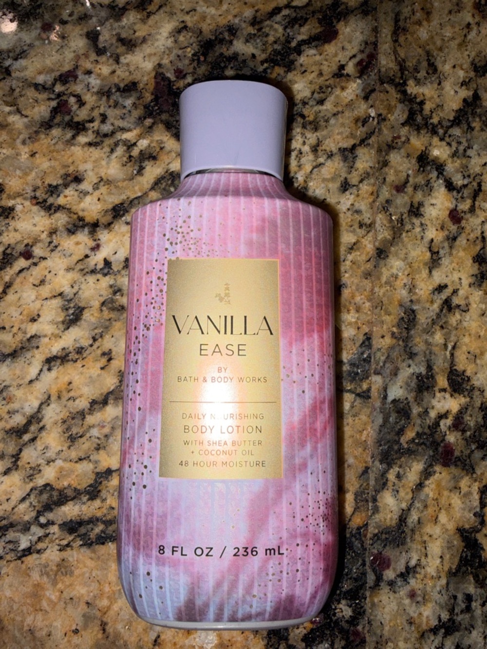 Bath & Body Works Vanilla Ease Pink & Gold Body Lotion